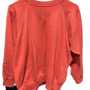Vintage 80s Pink Blank Crewneck Adult Medium